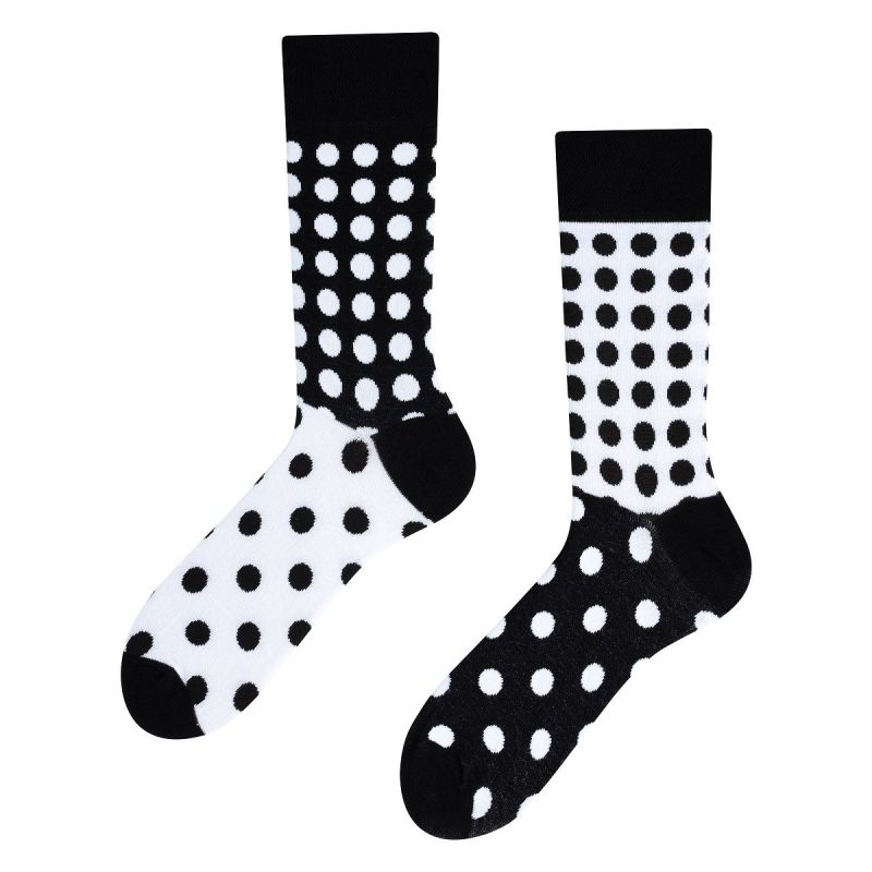 Grochy, Todo Socks, Czarno-białe, Kolorowe Skarpetki Grochy, Todo Socks, Czarno-białe, Kolorowe Skarpetki