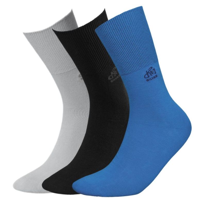 3PACK Skarpety DEOMED Cotton Silver, bezuciskowe, produkt medyczny N-CA-PP 3PACK Skarpety DEOMED Cotton Silver, bezuciskowe, produkt medyczny N-CA-PP