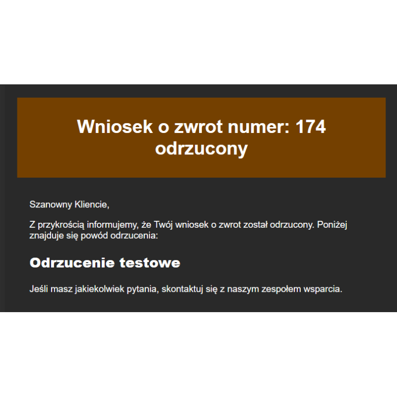 Produkt do testowania daty